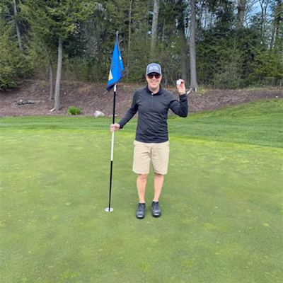 Dan McPherson 
May 5, 2025 - Hole 12 
Blue Tees 
7 Iron