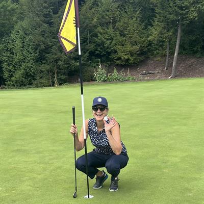 Jill Fewster-Yan 
August 24, 2025 - Hole 12 
Red Tees 
7 Iron